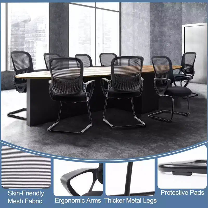 Okak Ergonomic Office Chair with Padding Seats; Computer Chair with Armrest and Lumbar Support; Desk Chair for Reading Room; Study