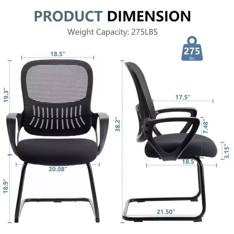 Okak Ergonomic Office Chair with Padding Seats; Computer Chair with Armrest and Lumbar Support; Desk Chair for Reading Room; Study