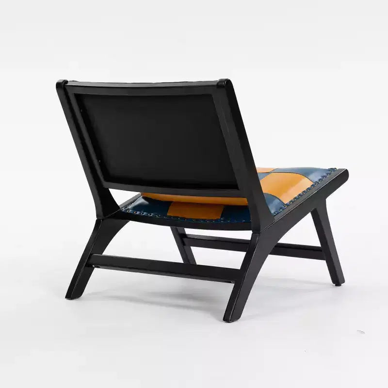 GDFStudio Uintah Scandinavian Faux Leather Upholstered Accent Chair