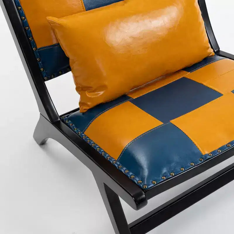 GDFStudio Uintah Scandinavian Faux Leather Upholstered Accent Chair