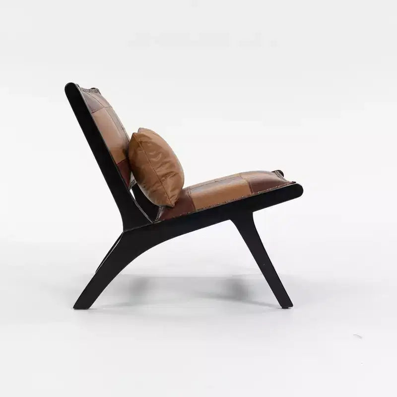 GDFStudio Uintah Scandinavian Faux Leather Upholstered Accent Chair