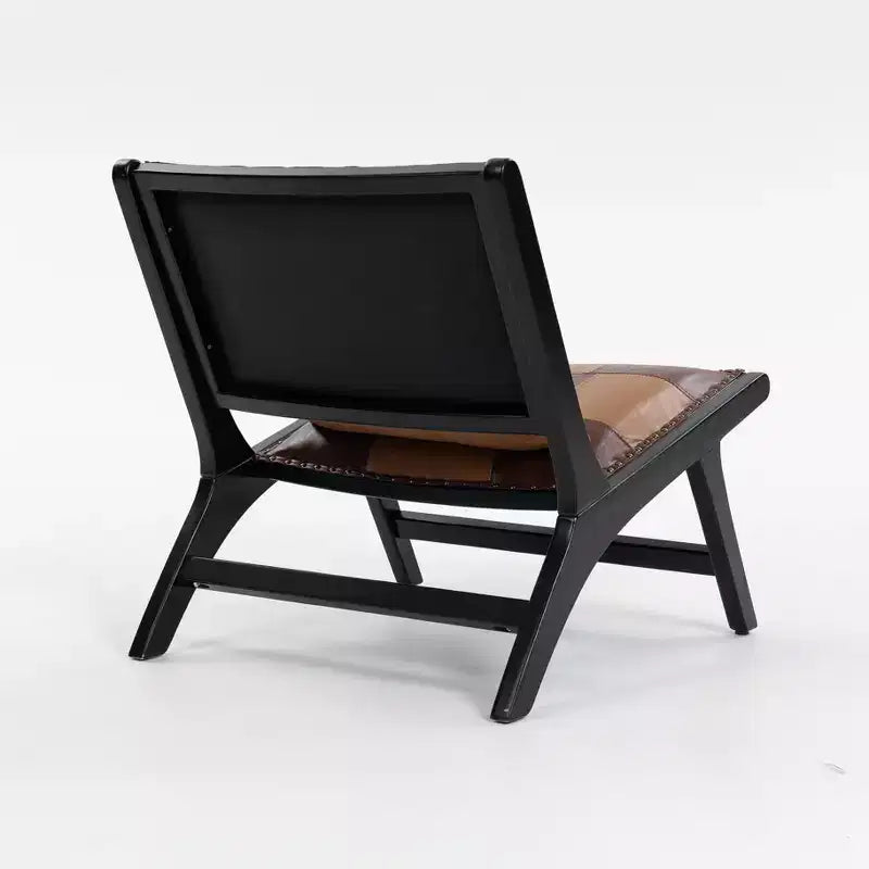 GDFStudio Uintah Scandinavian Faux Leather Upholstered Accent Chair