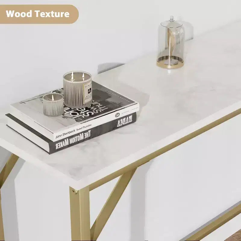 39.3 Narrow Console Table; Black Sofa Table with Outlets; Behind Couch Table ; 2 Tier Entry Hallway Table for Entryway;Living Room; Foyer; Office