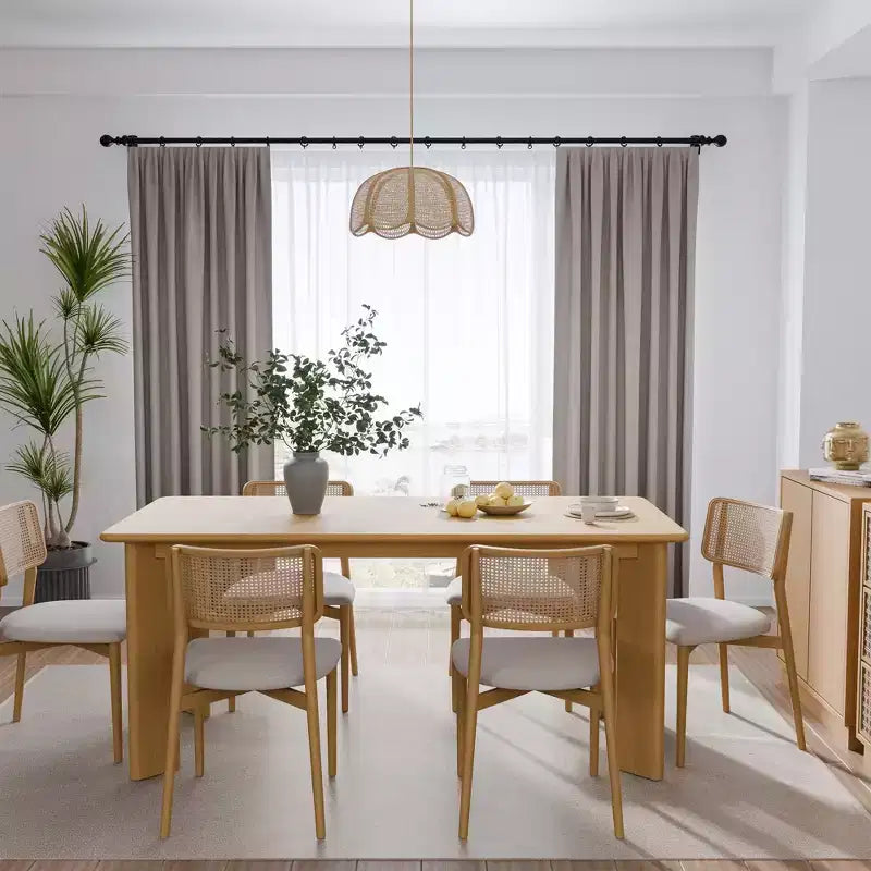 67 Inch Black Square Dining Table For Multiple People Dining At The Same Time; Suitable For Both Dining And Living Rooms