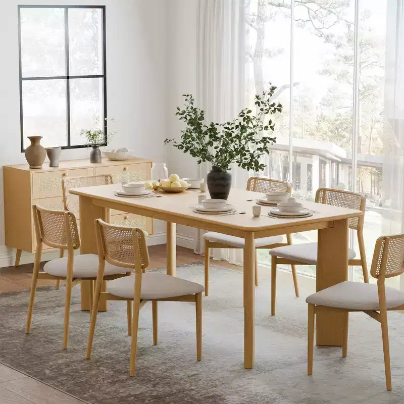 67 Inch Black Square Dining Table For Multiple People Dining At The Same Time; Suitable For Both Dining And Living Rooms