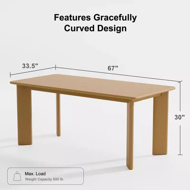 67 Inch Black Square Dining Table For Multiple People Dining At The Same Time; Suitable For Both Dining And Living Rooms