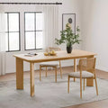 67 Inch Black Square Dining Table For Multiple People Dining At The Same Time; Suitable For Both Dining And Living Rooms