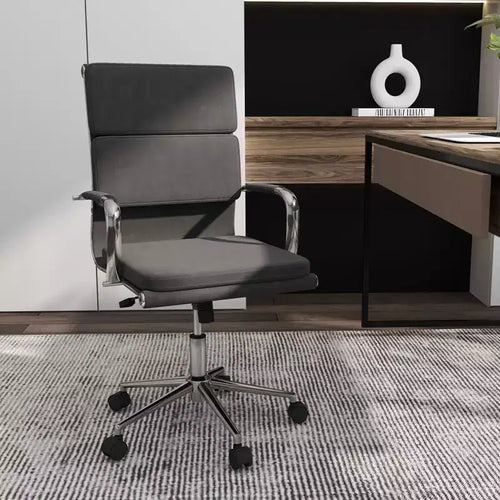 Costway Ergonomic Office Desk Chair w/Rocking Backrest Height-adjustable Padded Seat