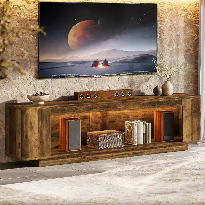 Lantine 70.9-Inch TV Stand; Media Console Entertainment Center for 65/70/75/80-Inch TVs; Television Console Table for Living Room