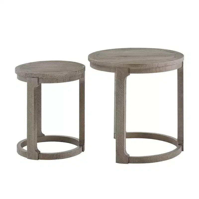 GDFStudio Uvella Traditional Round Nesting Table Set