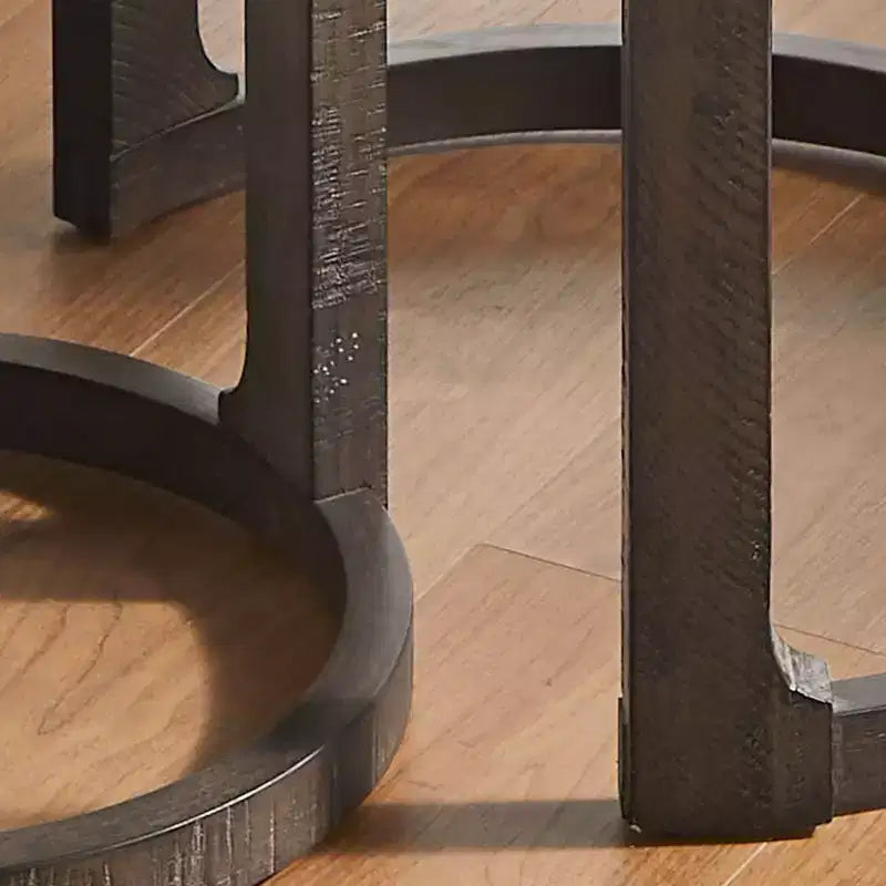 GDFStudio Uvella Traditional Round Nesting Table Set