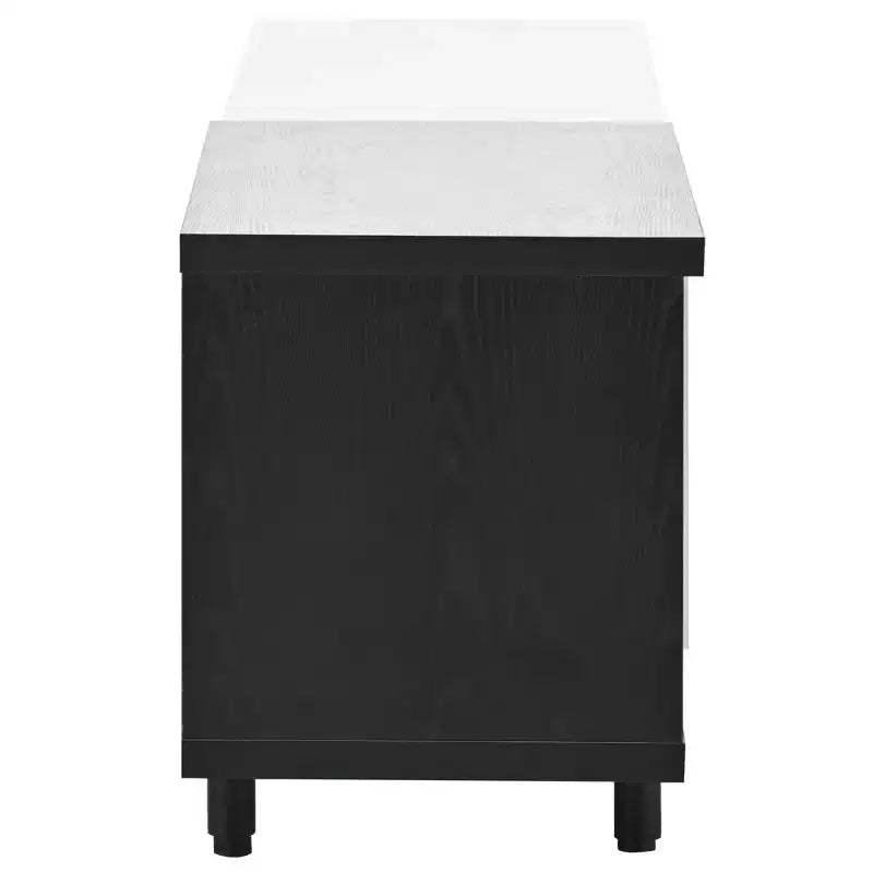 Modern TV Stand for 80 TVs; Wood TV Storage Cabinet with 3 Drawers; Entertainment Center Media Console with Adjustable Feet and Open Shelf