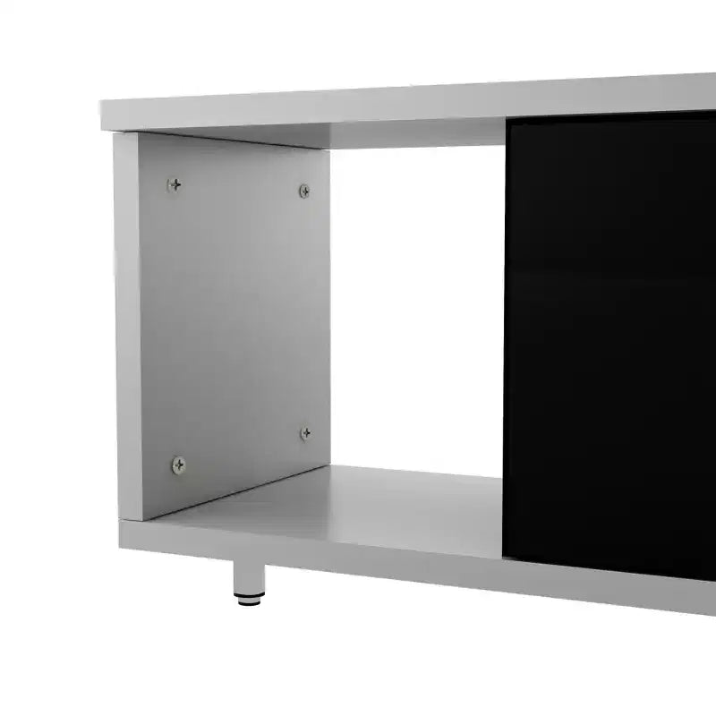 Modern TV Stand for 80 TVs; Wood TV Storage Cabinet with 3 Drawers; Entertainment Center Media Console with Adjustable Feet and Open Shelf