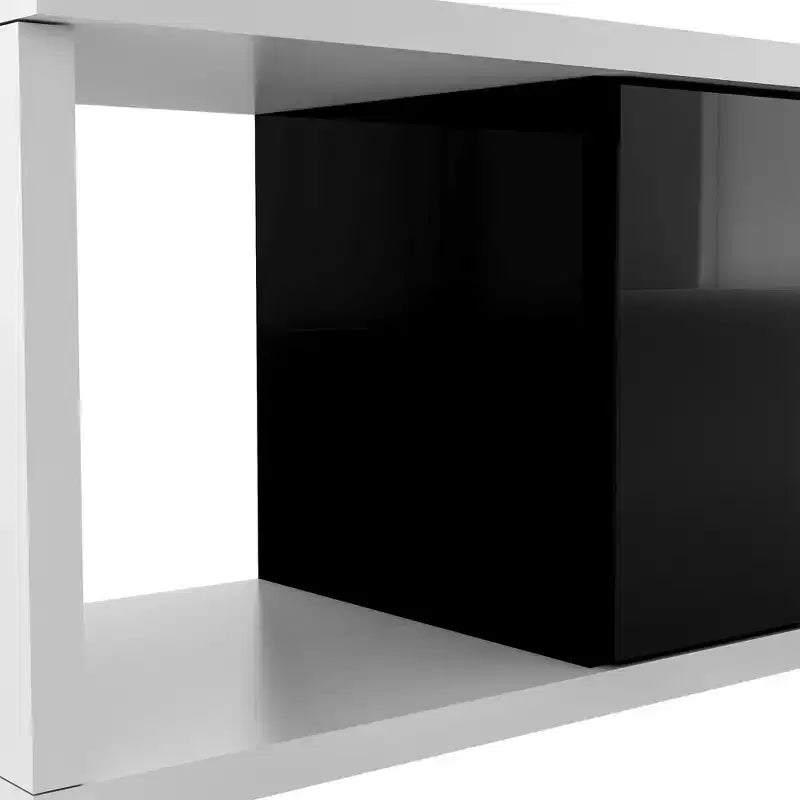 Modern TV Stand for 80 TVs; Wood TV Storage Cabinet with 3 Drawers; Entertainment Center Media Console with Adjustable Feet and Open Shelf