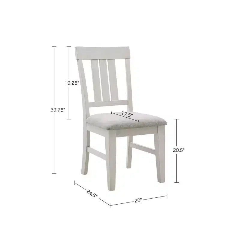 Ink+Ivy Set of 2 Sonoma Dining Side Chair Natural/Gray: Upholstered; Wood Frame; Foam Cushion