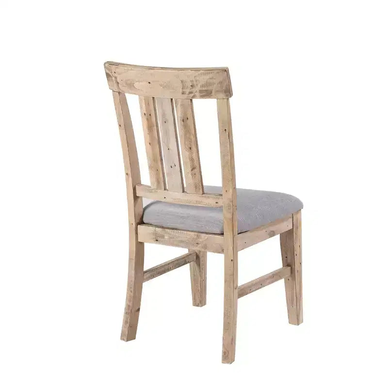 Ink+Ivy Set of 2 Sonoma Dining Side Chair Natural/Gray: Upholstered; Wood Frame; Foam Cushion