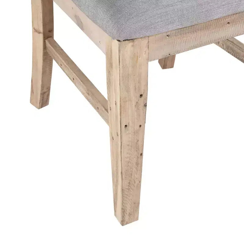 Ink+Ivy Set of 2 Sonoma Dining Side Chair Natural/Gray: Upholstered; Wood Frame; Foam Cushion
