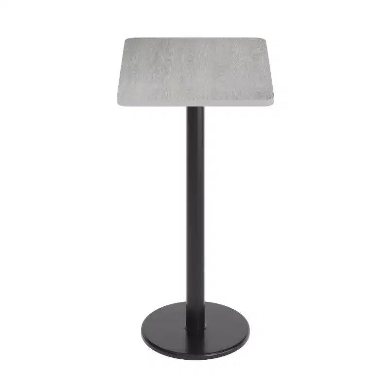 Flash Furniture 24'' x 30'' Rectangular Laminate Table Top with 18'' Round Bar Height Table Base