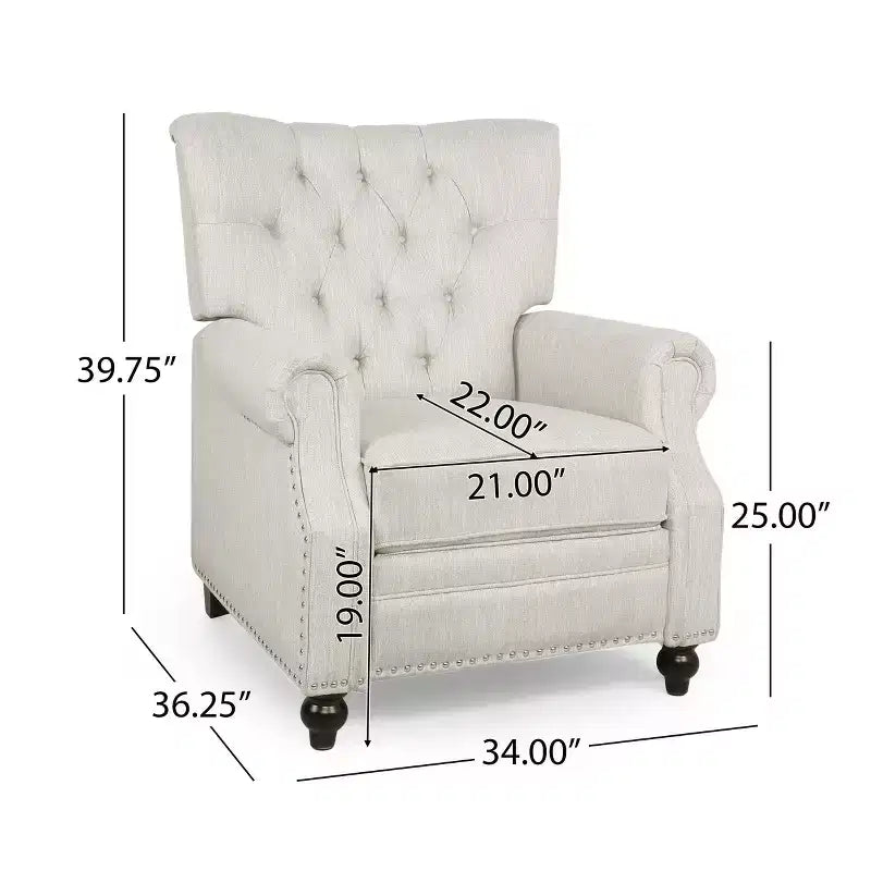 Callade Contemporary Tufted Recliner - Christopher Knight Home