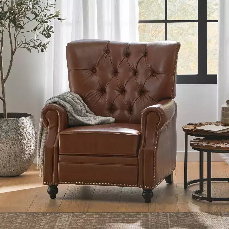 Callade Contemporary Tufted Recliner - Christopher Knight Home