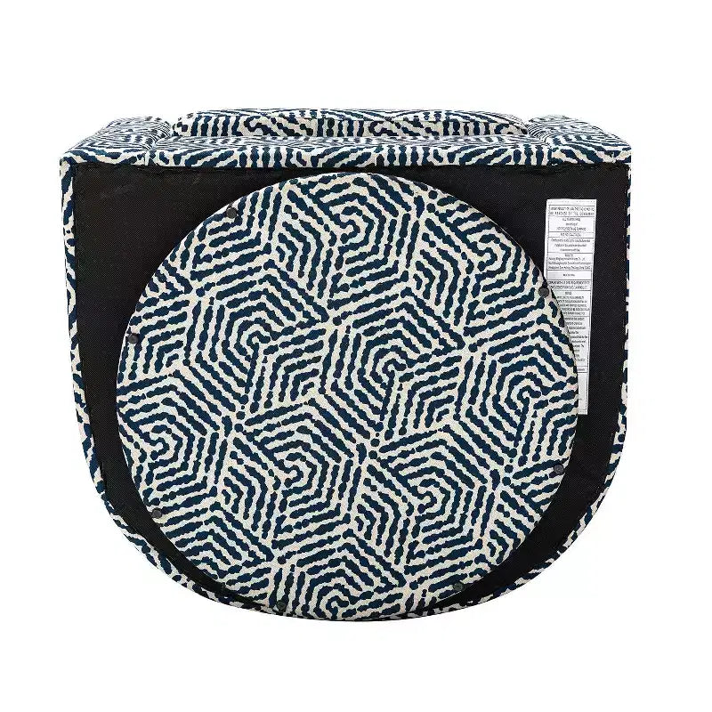 Liria Wooden Upholstered Barrel Chair for Livingroom with Metal Swivel Base| ART OF LIVING DESIGNS