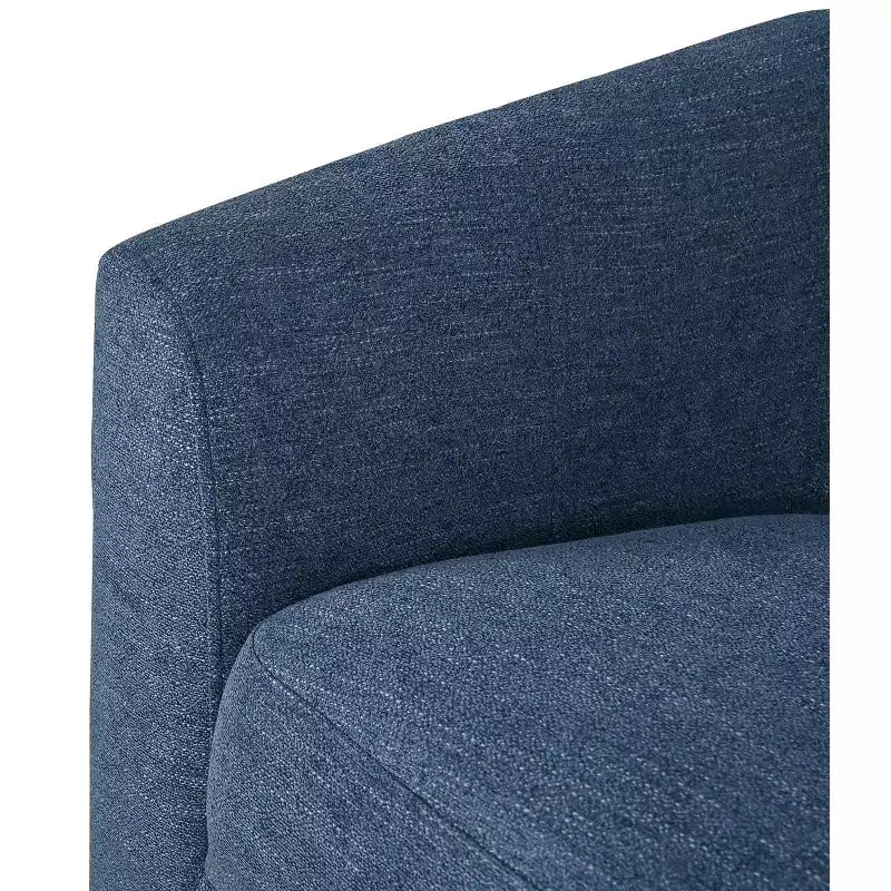Liria Wooden Upholstered Barrel Chair for Livingroom with Metal Swivel Base| ART OF LIVING DESIGNS