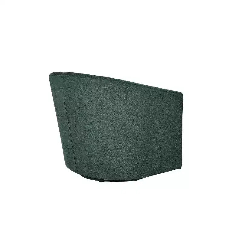 Liria Wooden Upholstered Barrel Chair for Livingroom with Metal Swivel Base| ART OF LIVING DESIGNS