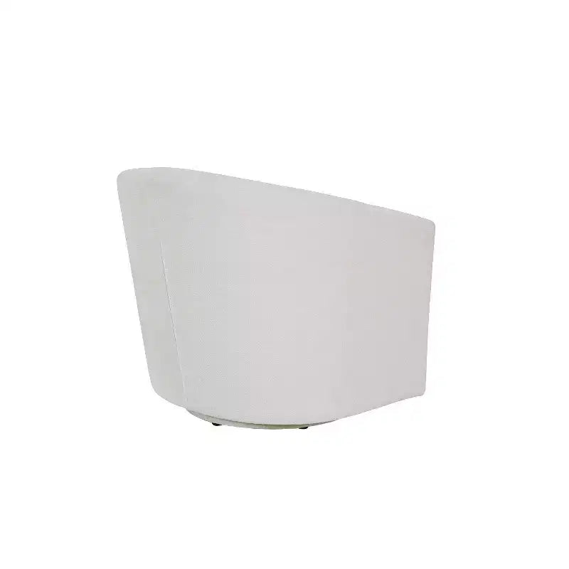 Liria Wooden Upholstered Barrel Chair for Livingroom with Metal Swivel Base| ART OF LIVING DESIGNS