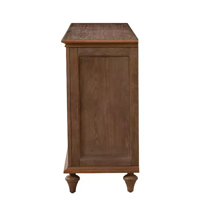 Nikolaj 58'' Wide 3 Drawer Traditional Sideboard with Solid Wood Legs| KARAT HOME