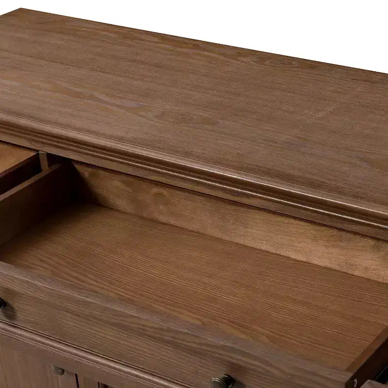 Nikolaj 58'' Wide 3 Drawer Traditional Sideboard with Solid Wood Legs| KARAT HOME
