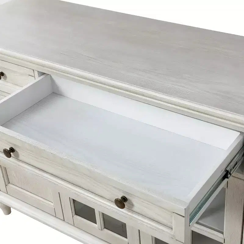 Nikolaj 58'' Wide 3 Drawer Traditional Sideboard with Solid Wood Legs| KARAT HOME